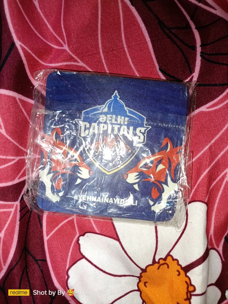 Delhi Capitals Pad 4pc , One Tisu And Paper Stand