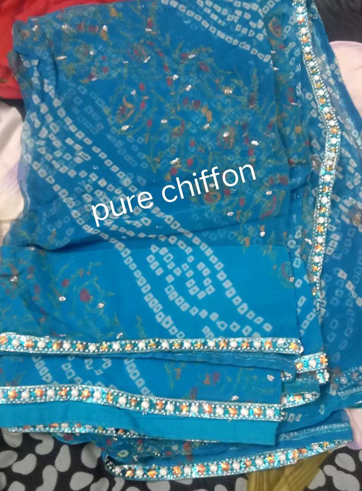 eligent blue colour festive saree