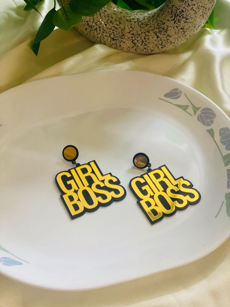 Girl Boss Dangle Earrings