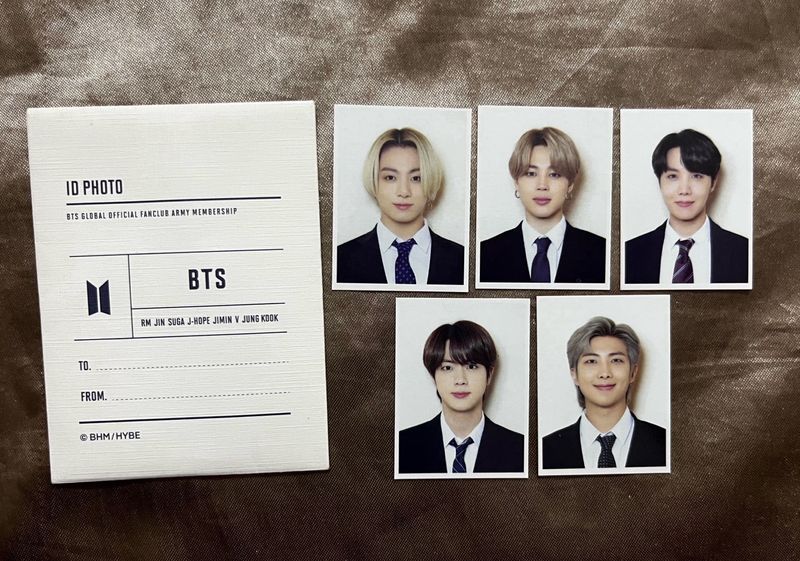 BTS ID photos from Army kit 2021 - set of 5