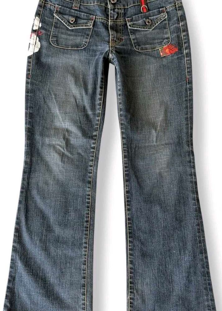 ☆ VINTAGE LOW-RISE FLARED DENIMS