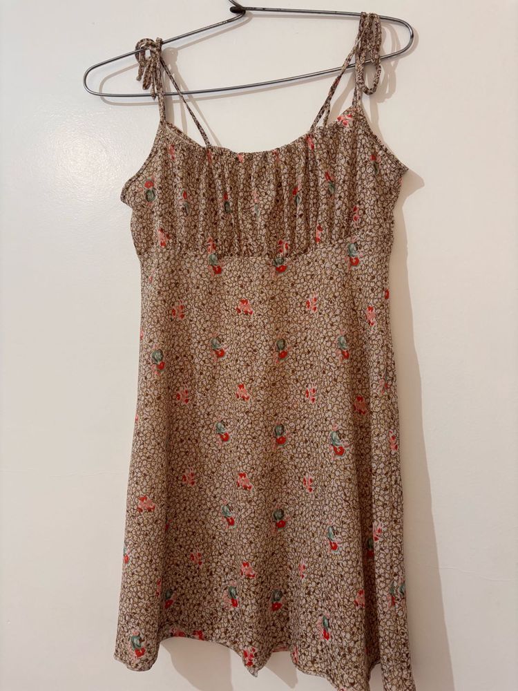 Floral Print Mini Dress