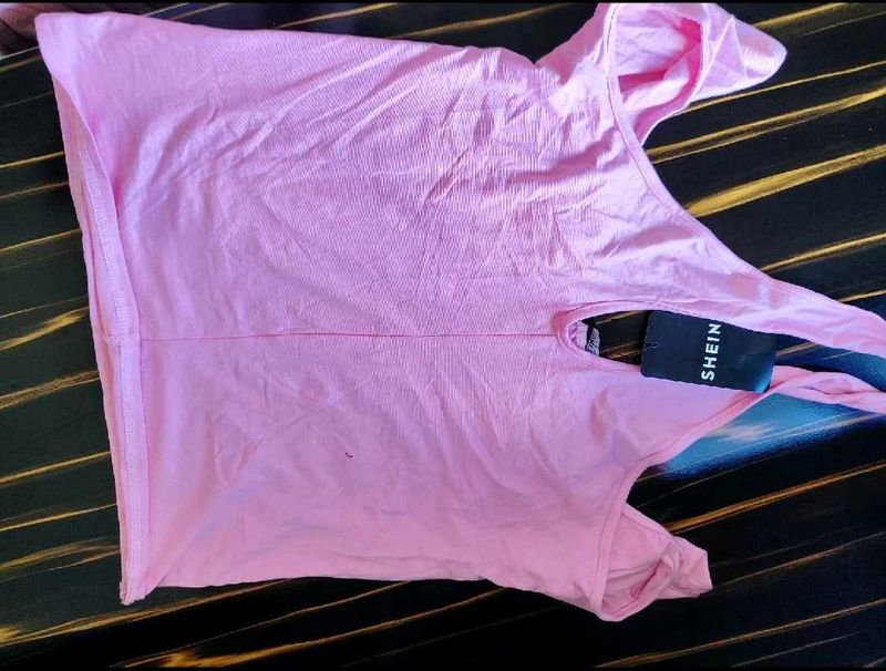 Shein Pink Graphic T-Shirt