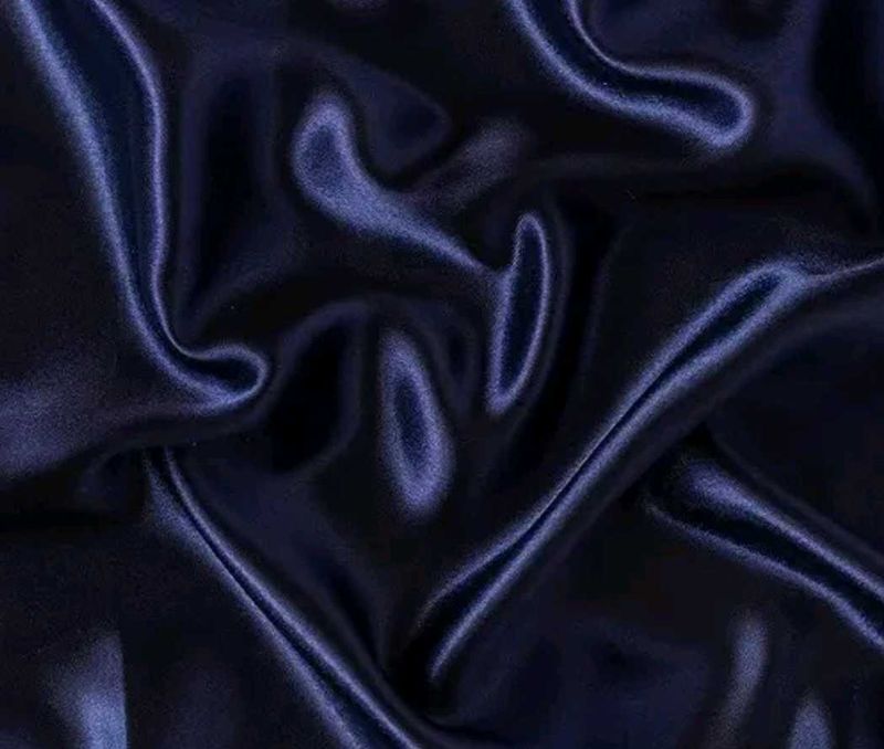 blue satin fabric 2 mtr