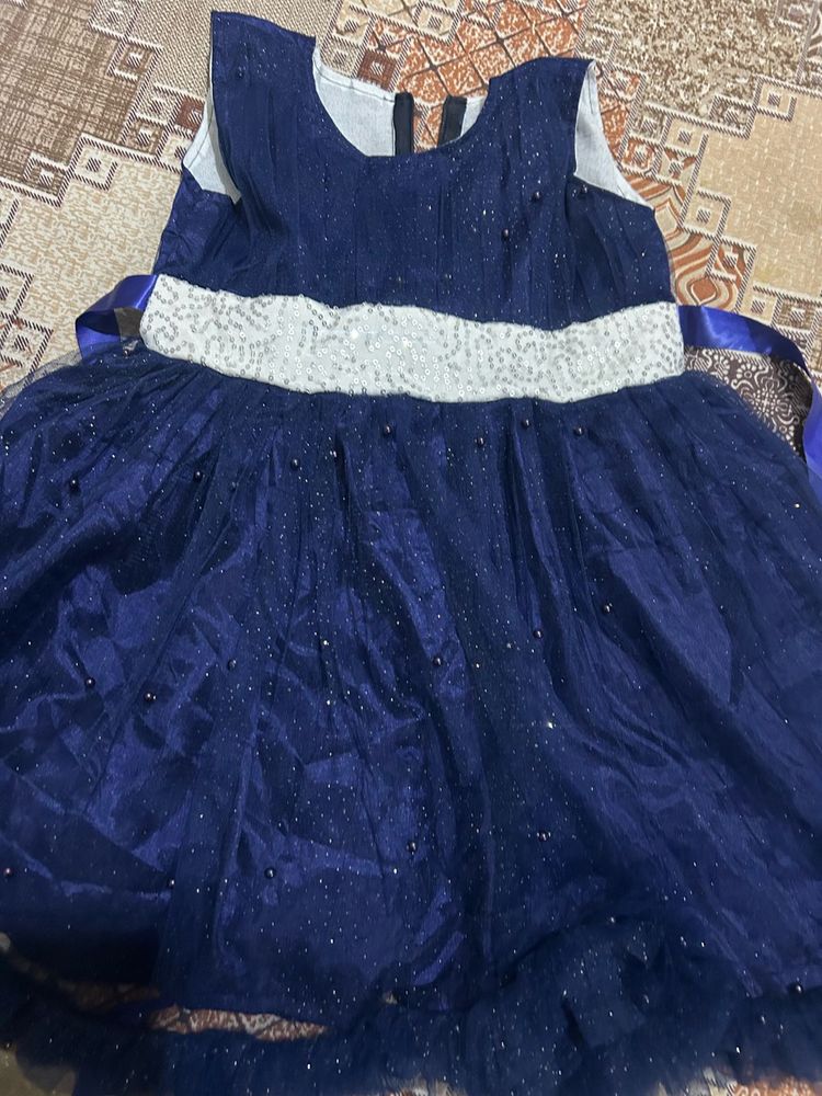 Sparkling Navy Blue Gown