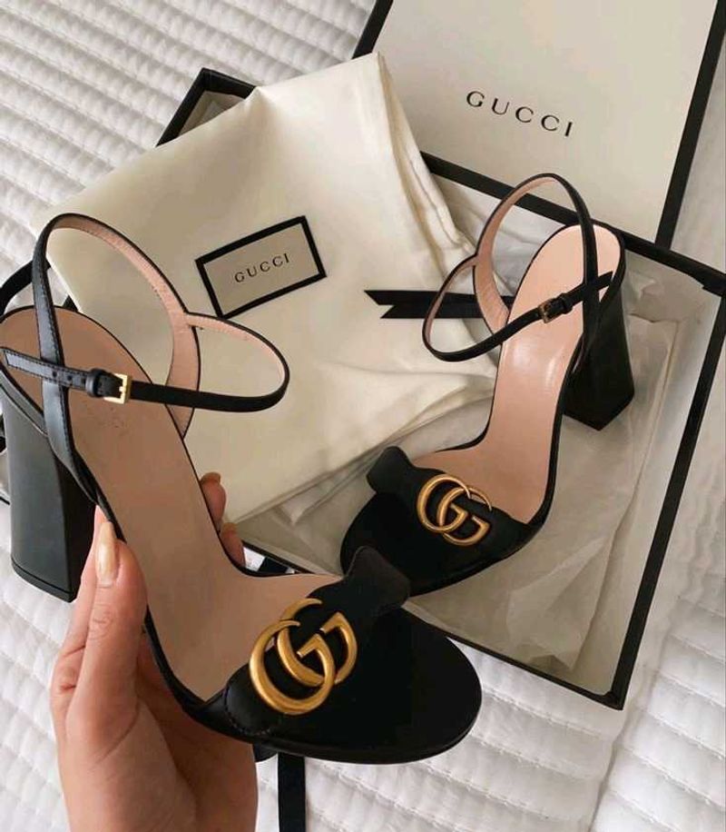 Gucci Black Heeled Sandals