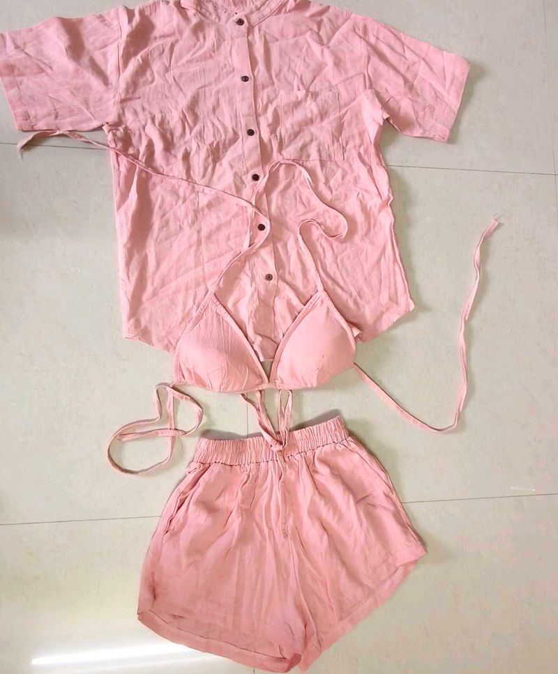 small size, Pink Co-ord Set