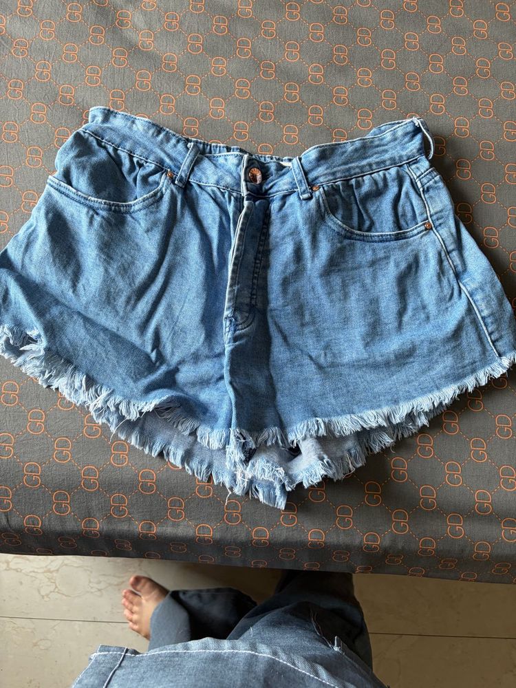 denim shorts