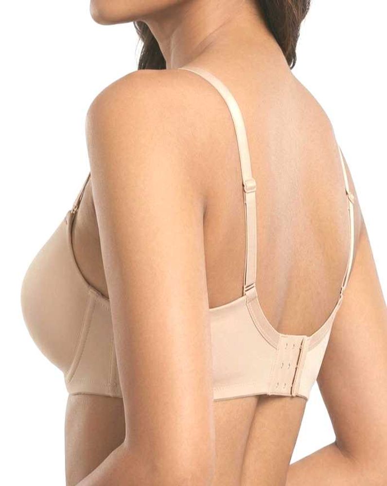 Nude Wired Padded Detachable Straps Bra