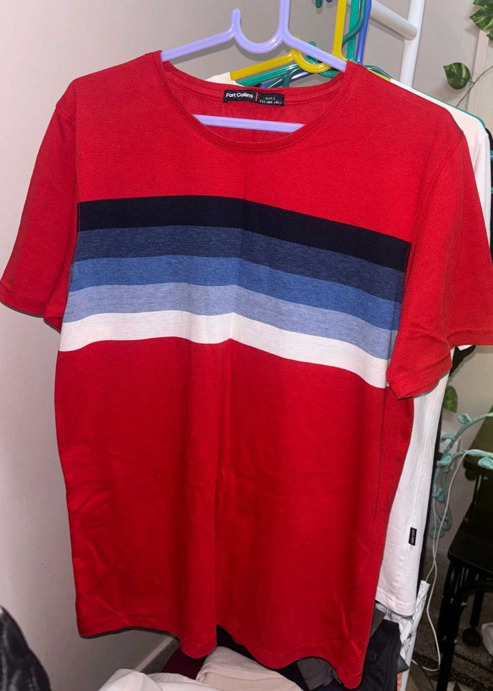 Fort Collins Striped Tee - Size L