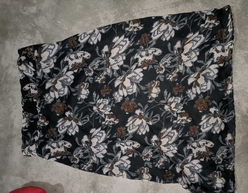 Floral Print Boho Maxi Skirt