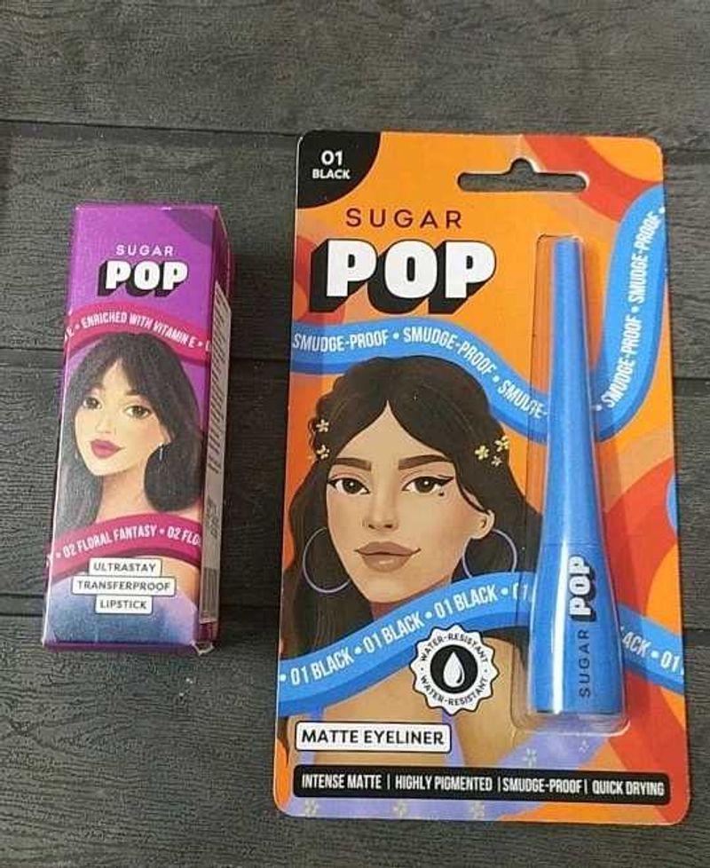 SUGAR POP EYELINER &amp; LIPSTICK Pack Of 2