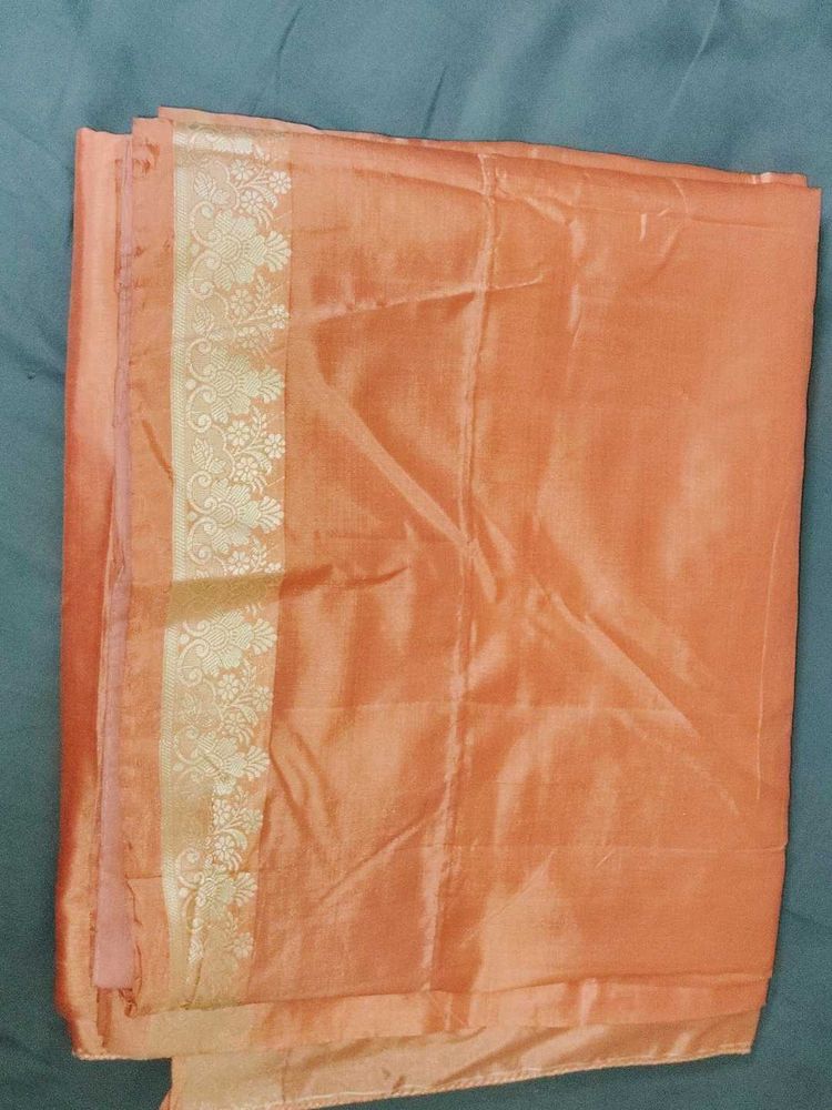 Orange 🧡 🧡 Silk Saree