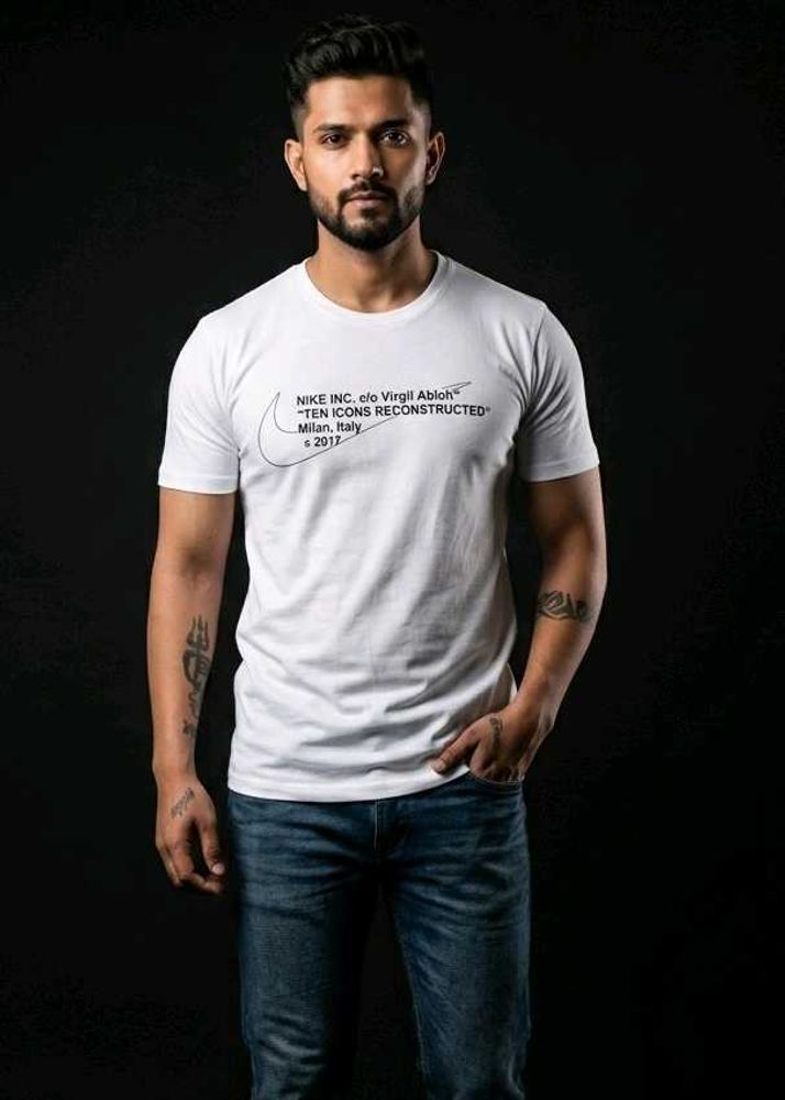 Men's White Nike Off-White Collaboration T-Shirt