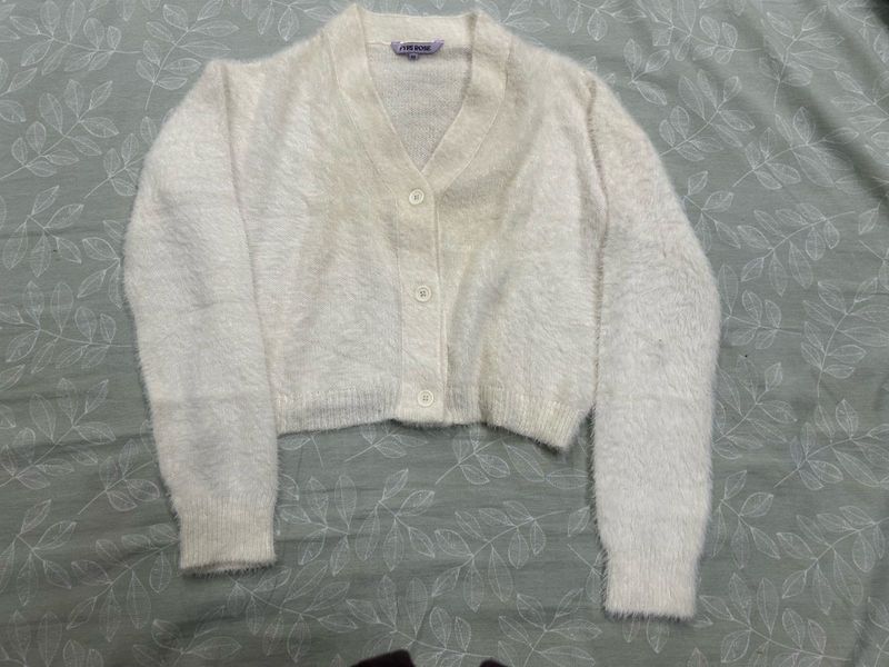 Fluffy Knit Cardigan