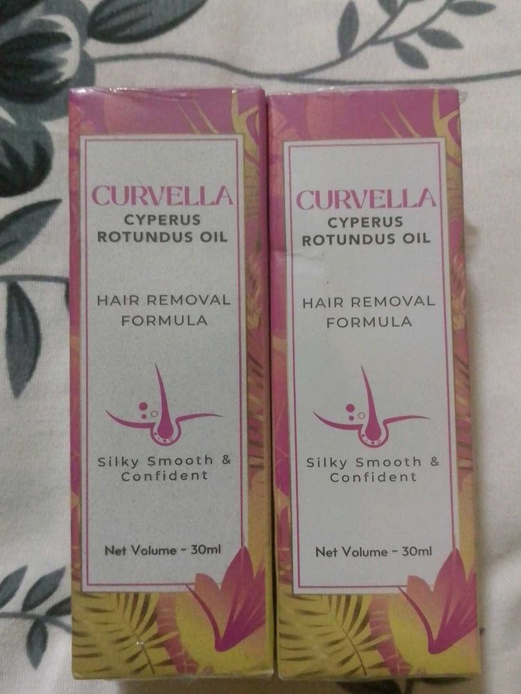 Curvella Hair Removal Oil - Set of 2