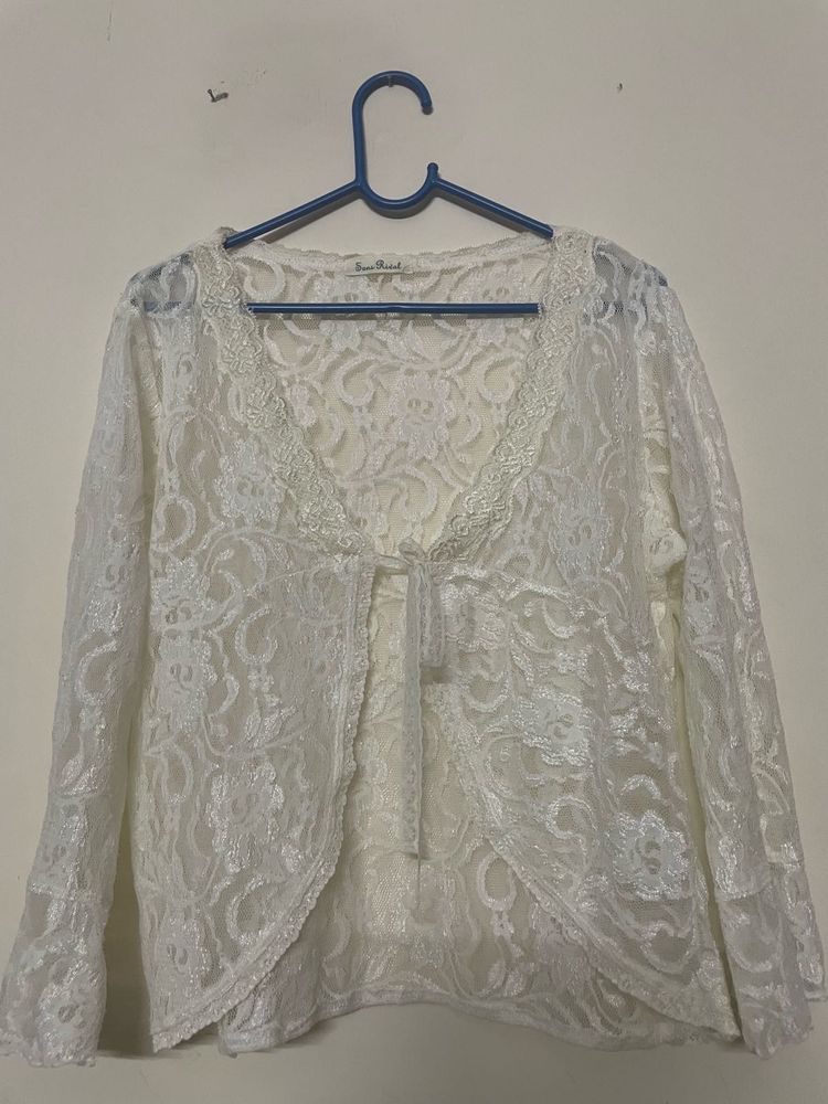 White Lace Kimono/Cardigan