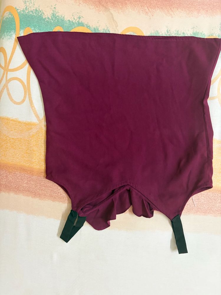 Coverstory Deep Purple Ruffle Blouse