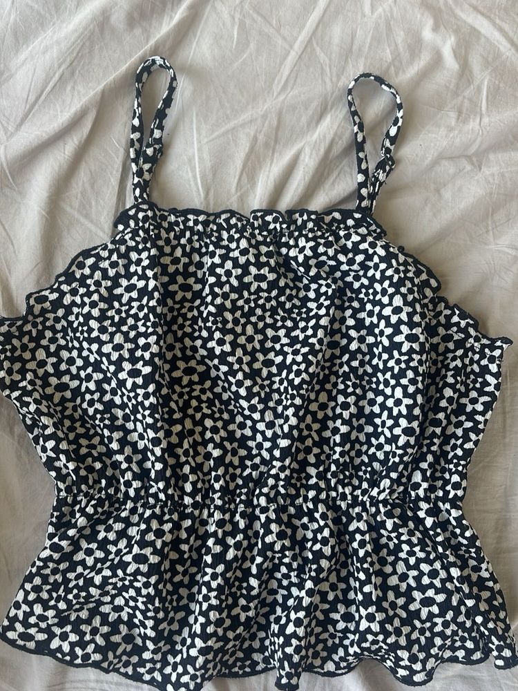 Chic Floral Print Cami Top