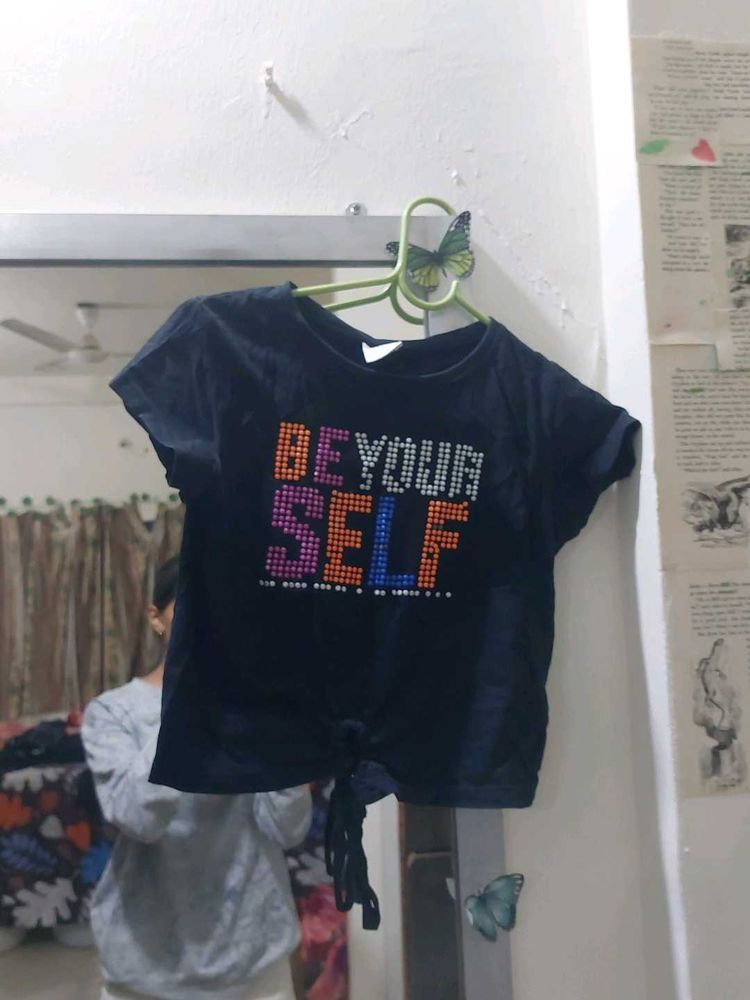 Cute Crop Top Tshirt 🎀🫶