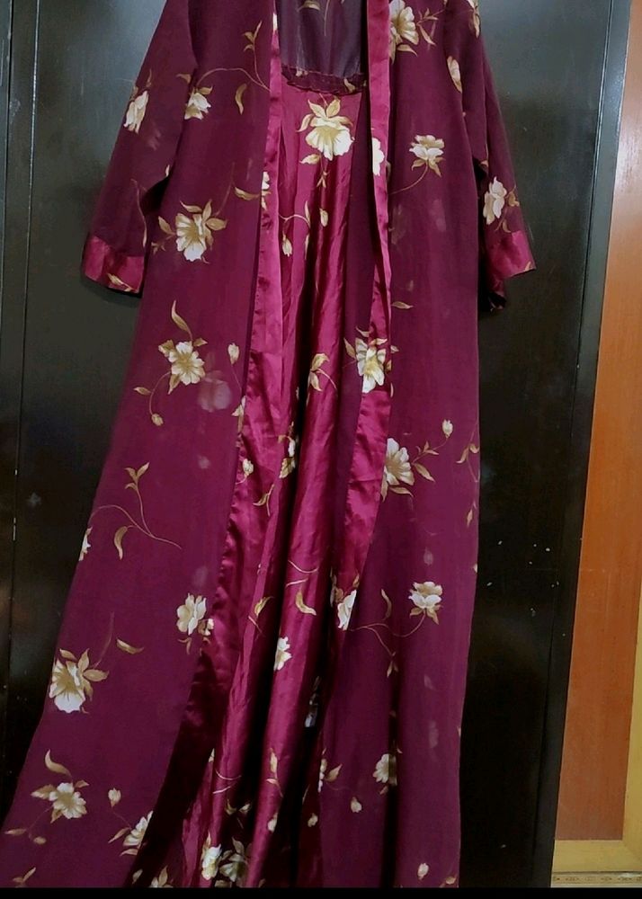 Burdungy Color Nighty For 38 Bust