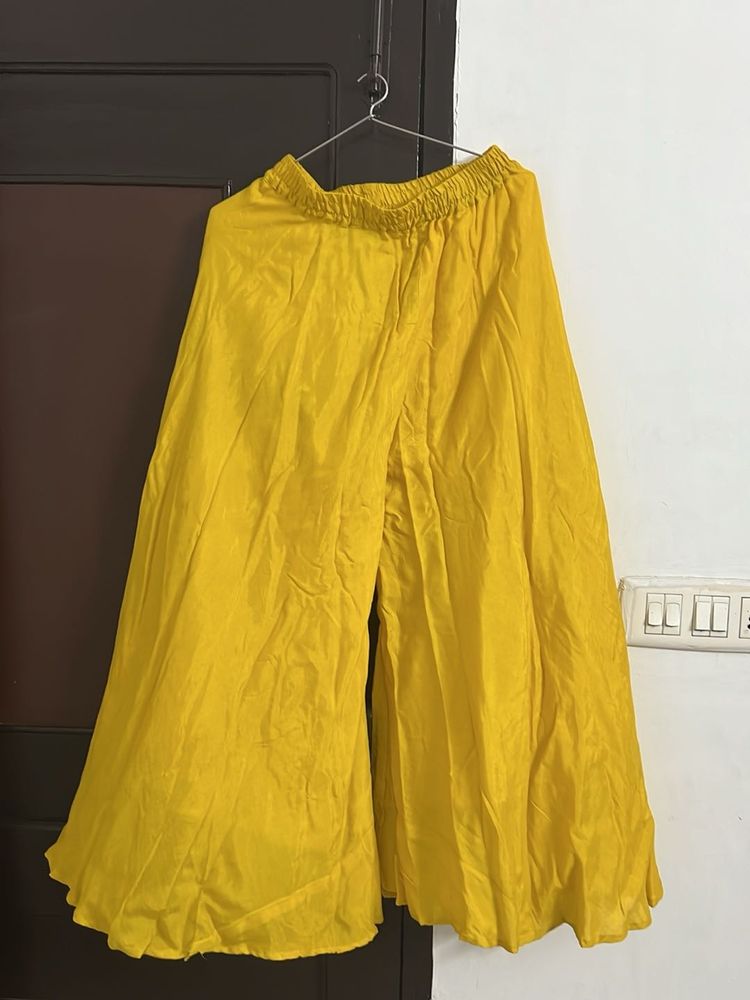 Yellow stonework kurta set
