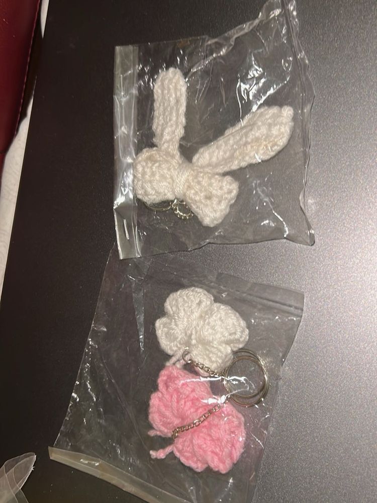 Handmade Crochet Keychain Set