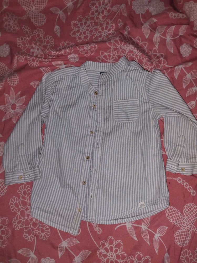 Boy's Striped Casual Shirt