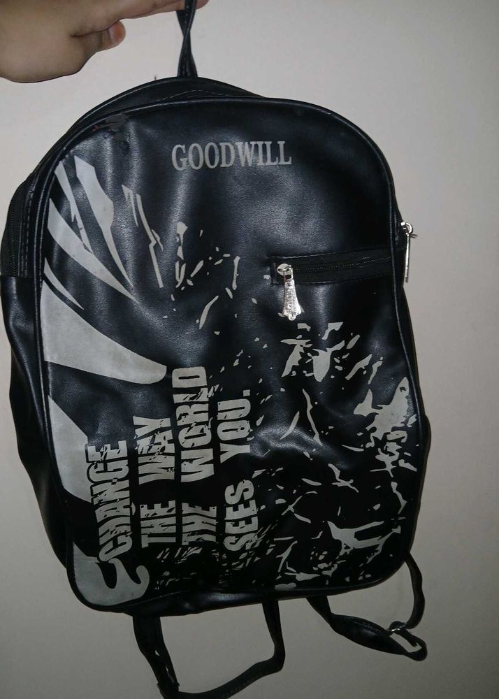 Black PU / Faux Leather with inner fabric lining