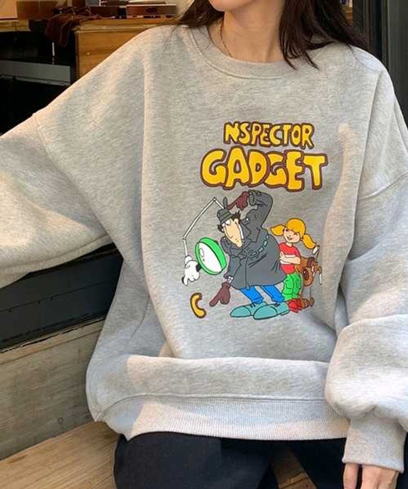 Grey Inspector Gadget Sweatshirt
