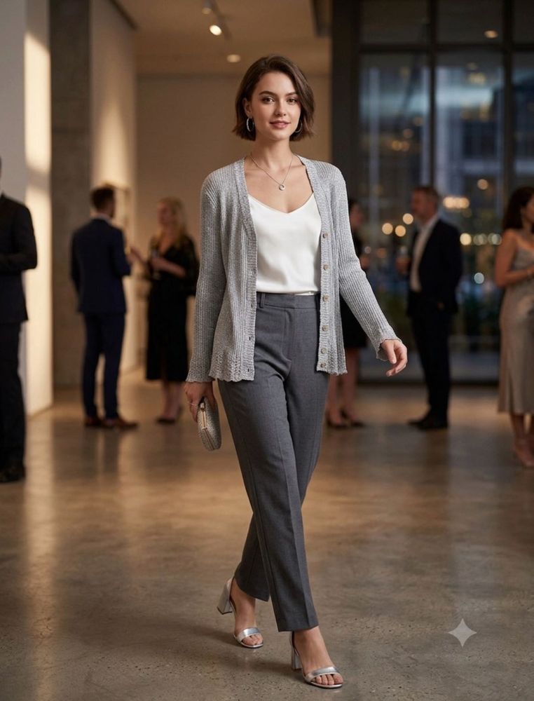 Chic Grey Cardigan