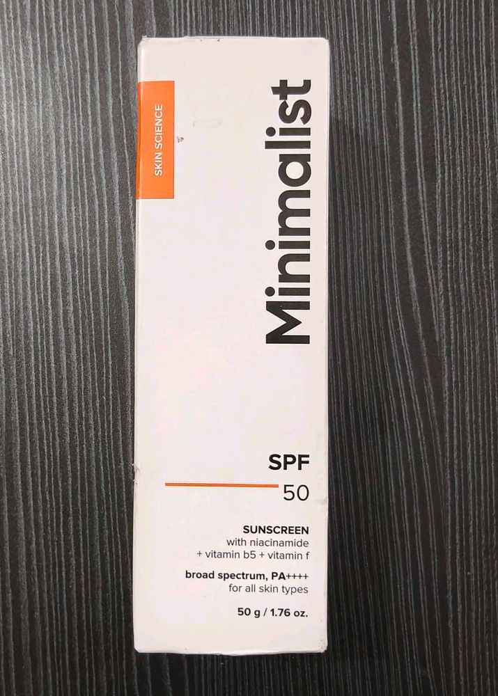 Minimalist SPF 50 Sunscreen