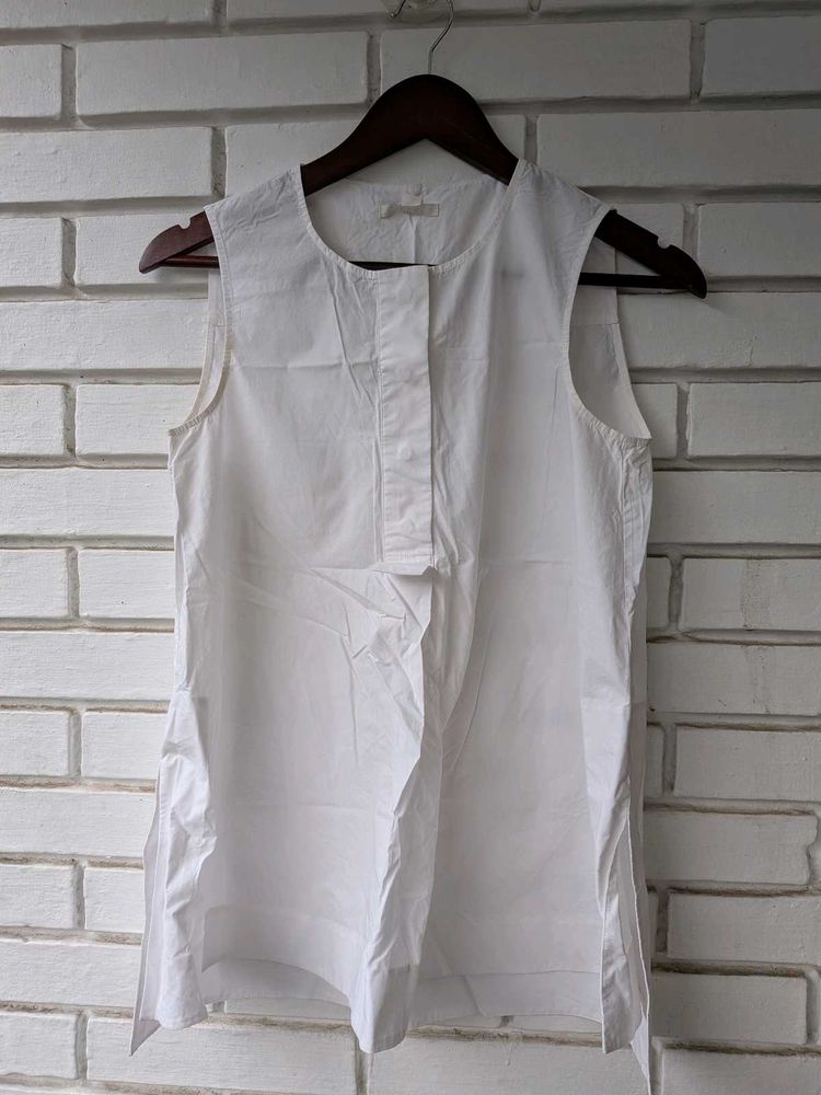 Classic White Sleeveless Top