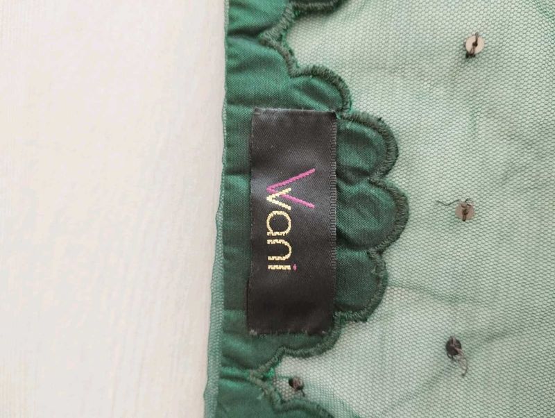 Elegant Green v vani vats anarkali