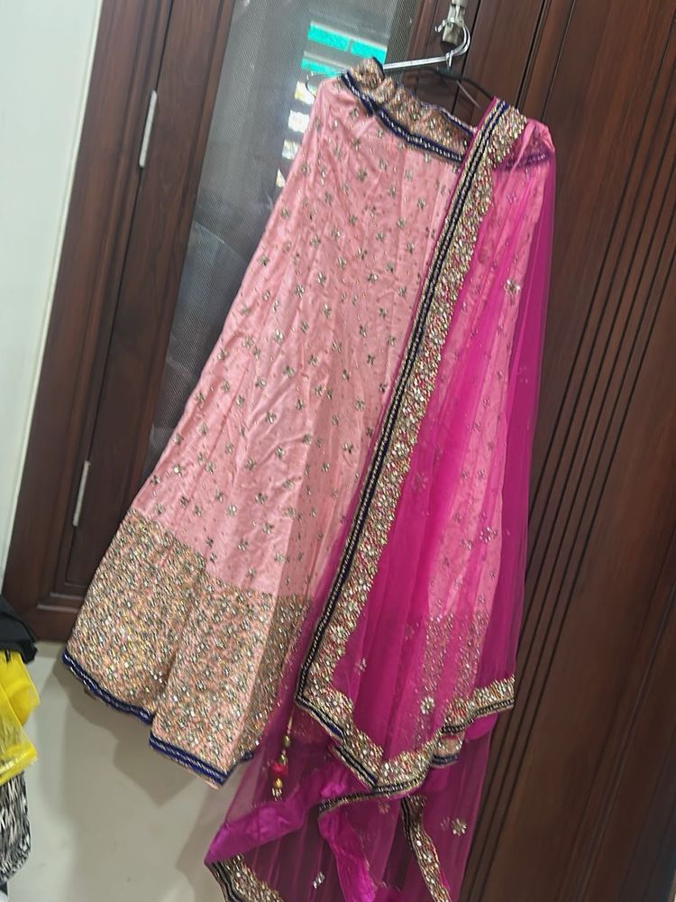 Elegant Pink Lehenga Choli Set