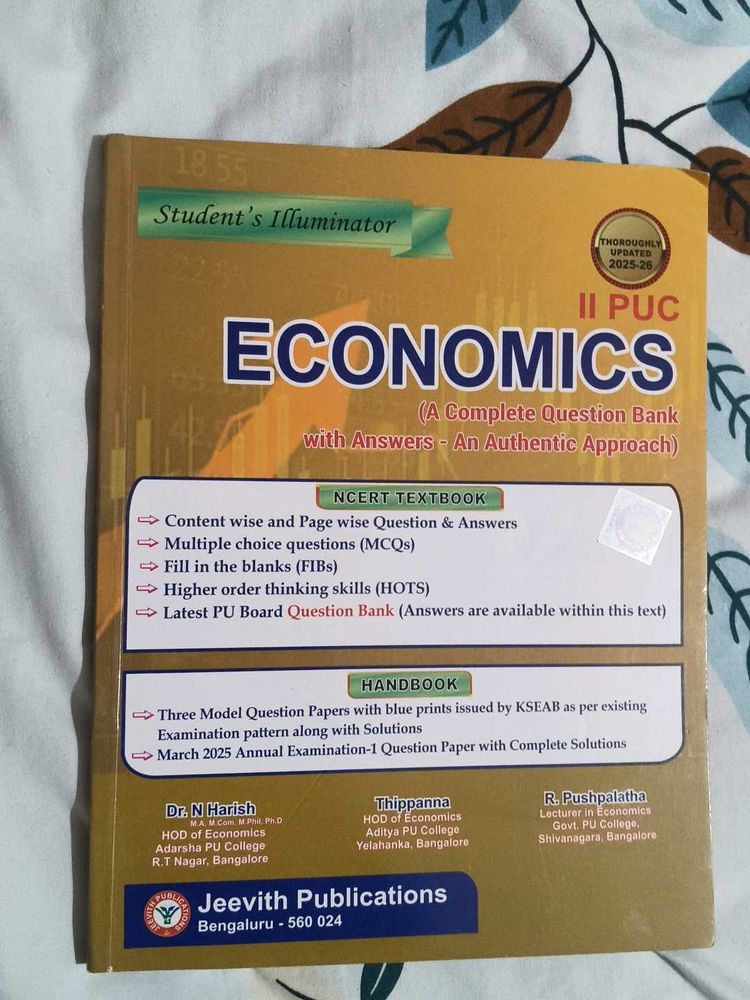 II PUC Economics Question Bank