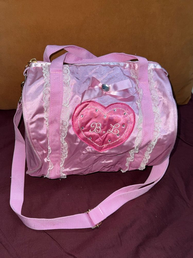 Y2k Pink Barrel Duffle Bag