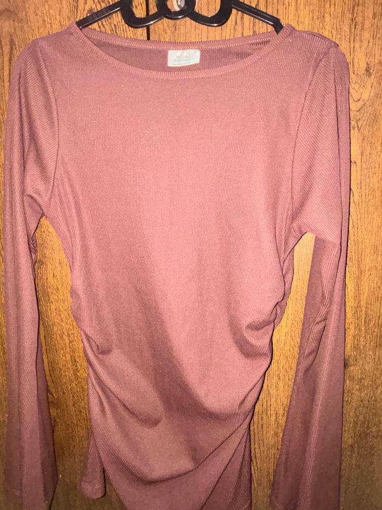 Ruched Long Sleeve Top
