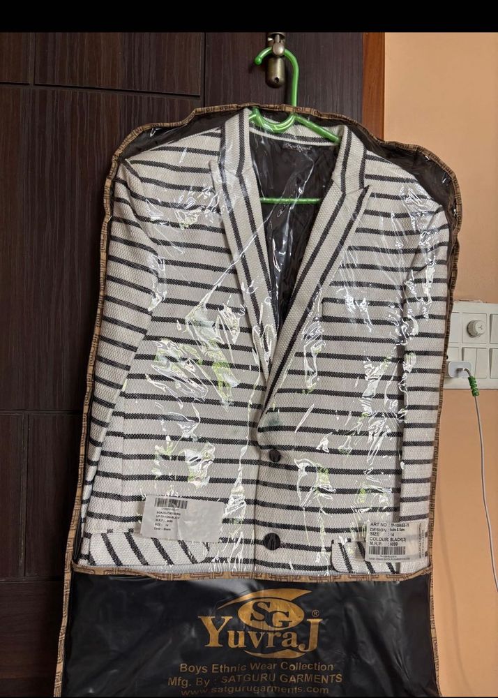 Striped Boys Ethnic Jacket