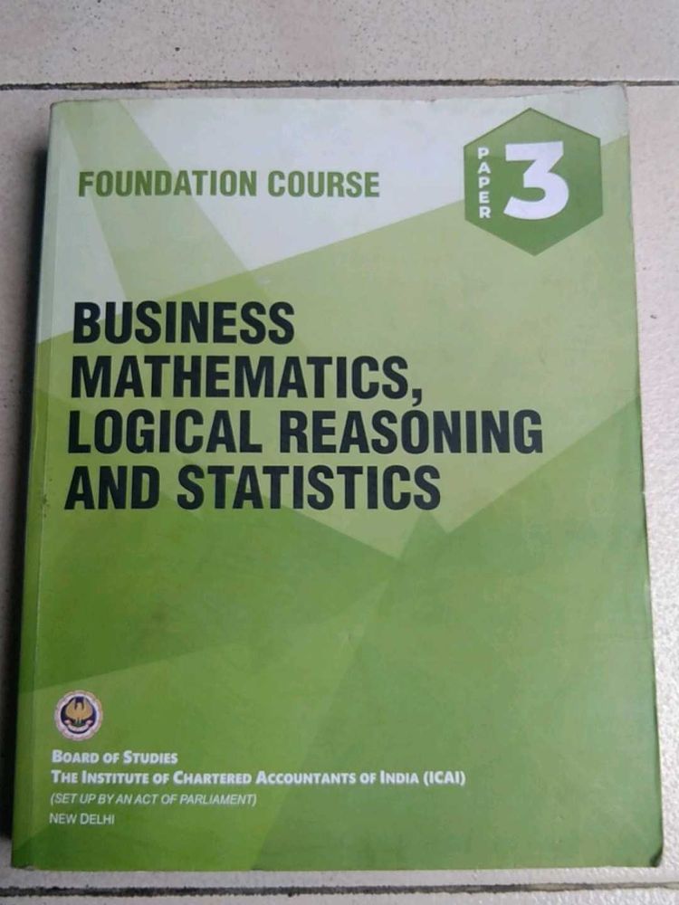 ✨CA Foundation Course Books – Complete book set
