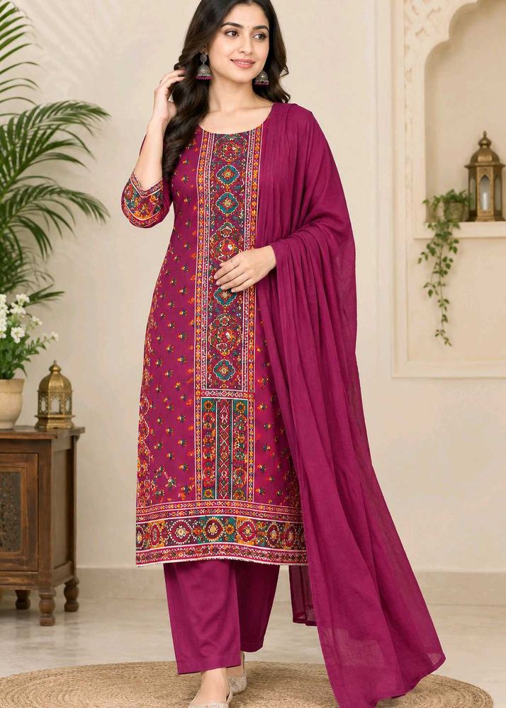 Elegant Pink Kurta Set with Dupatta