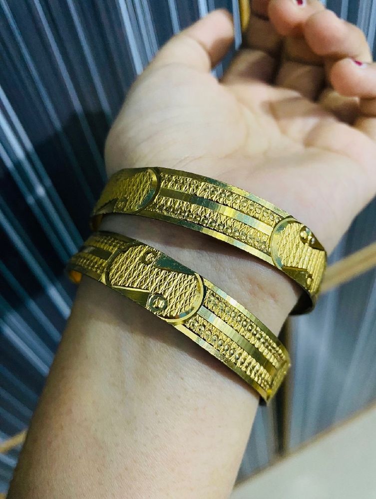1 Gram Gold Beautiful Bangles ||Diameter =6cm