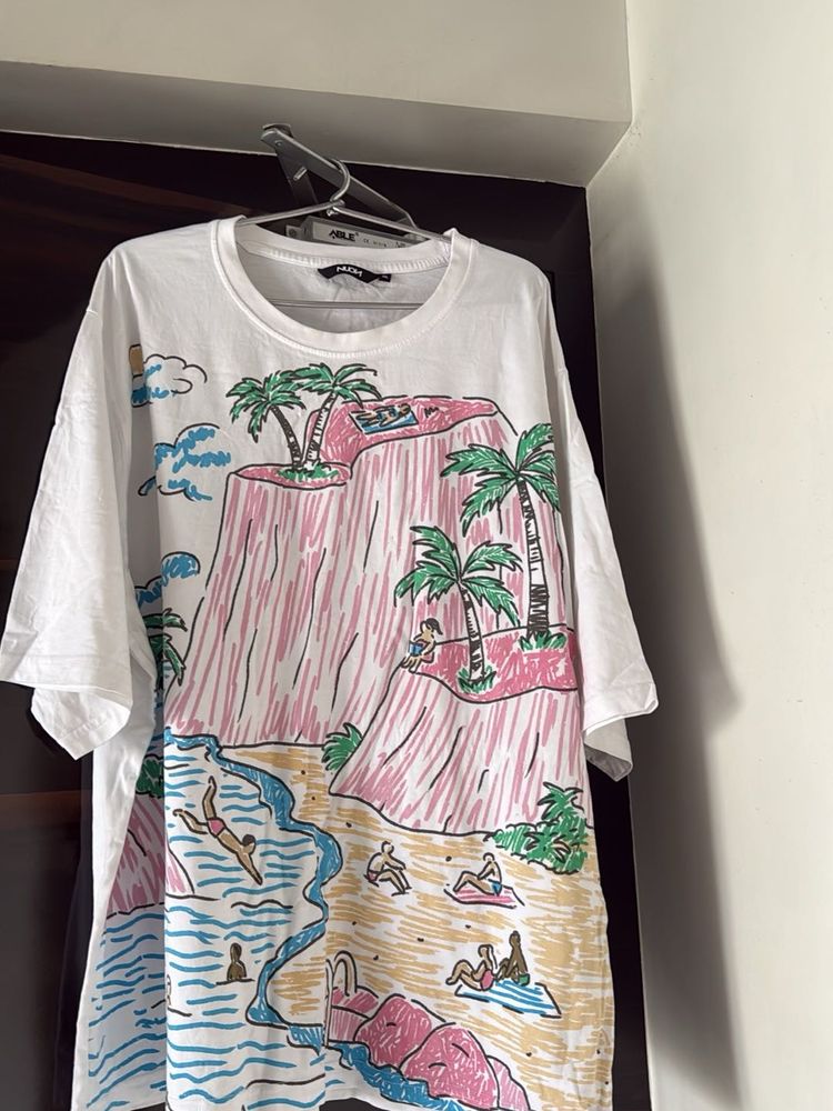 Graphic Print Oversized T-Shirt