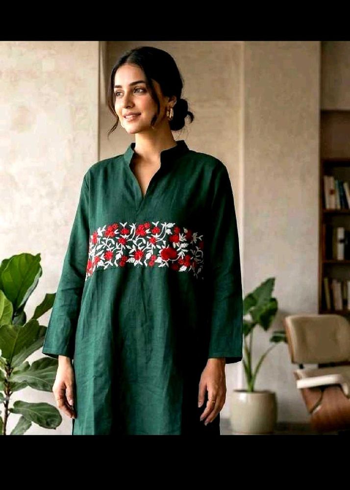 🔥Free Delivery🔥 Embroidered Green co ord set