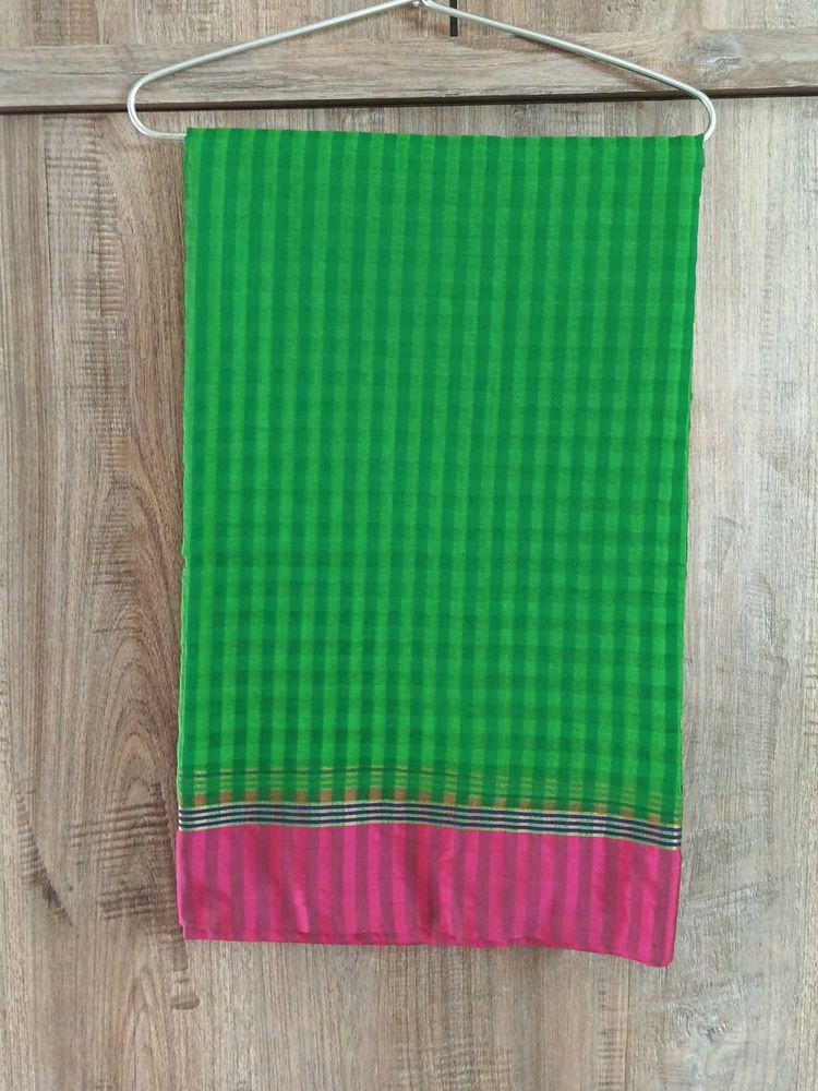 GREEN / PINK SAREE