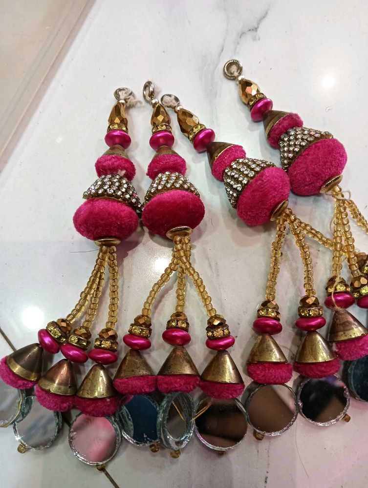 Pink &amp; Gold Tassels