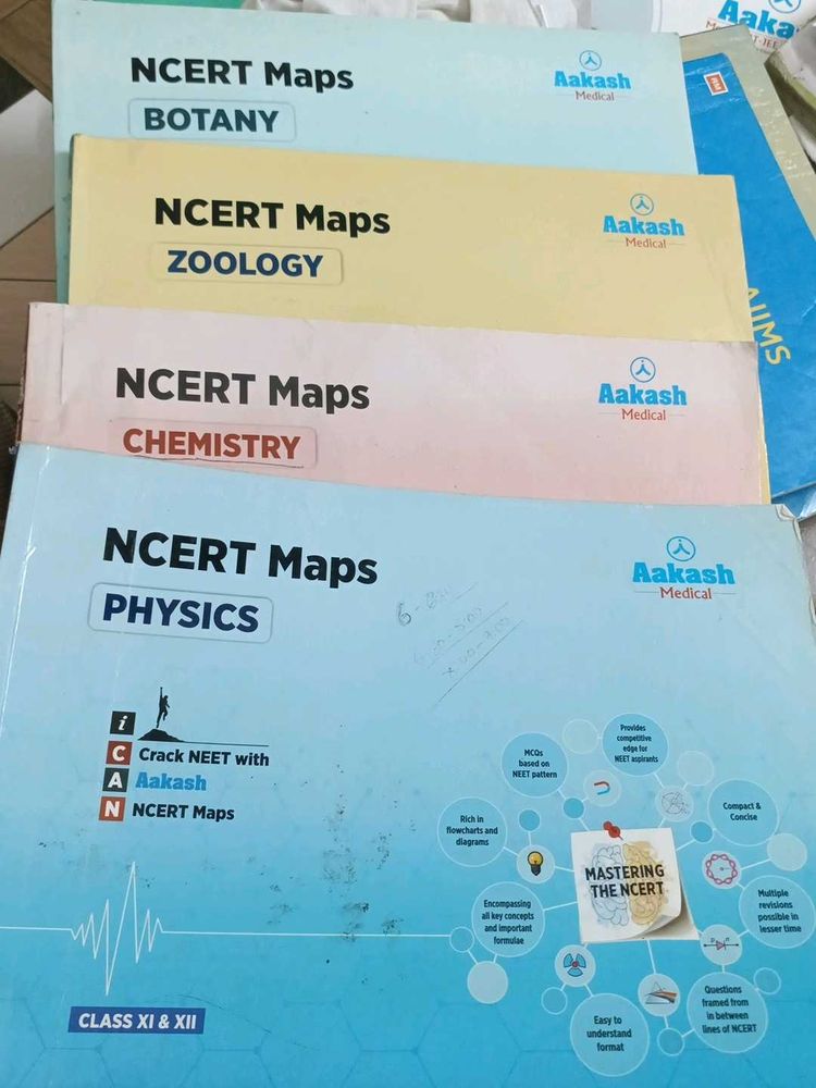 NCERT Maps - Botany, Zoology, Chemistry, Physics