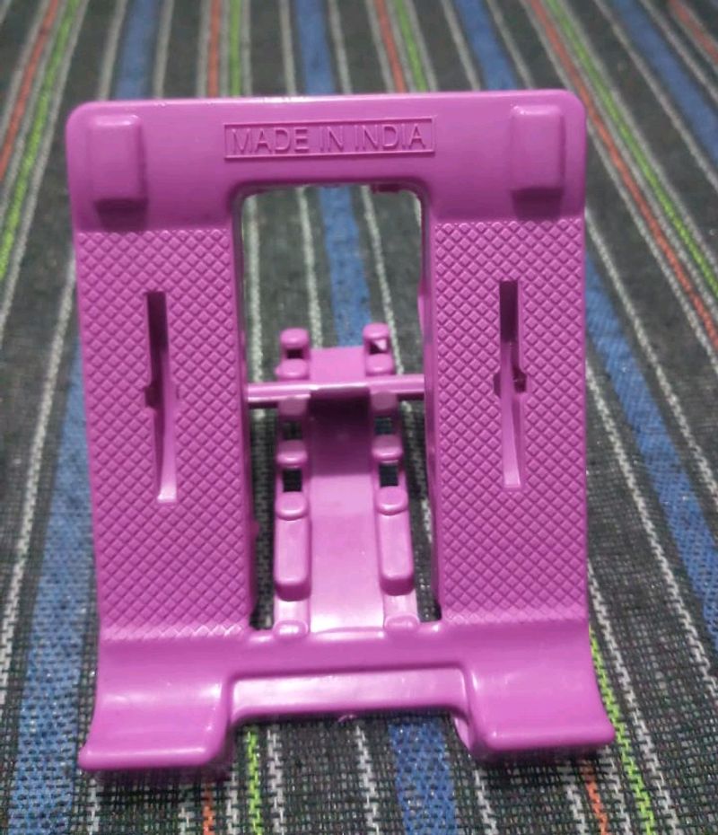 New Adjustable 4 Steps Foldable Mobile Stand Holder (2 Pcs) Colour May Vary