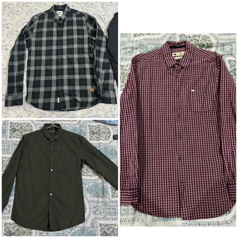 Set of 3 Men's Long Sleeve Shirts