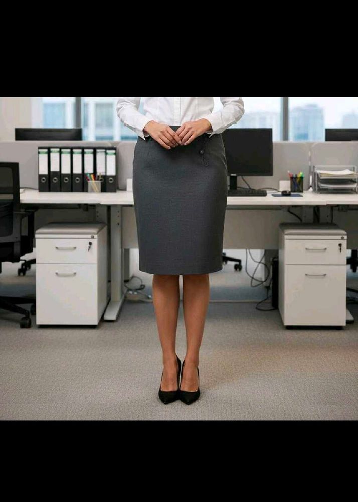 Arrow Classic Grey Pencil Skirt